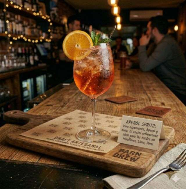 Aperol Spritz en Bar de Miraflores